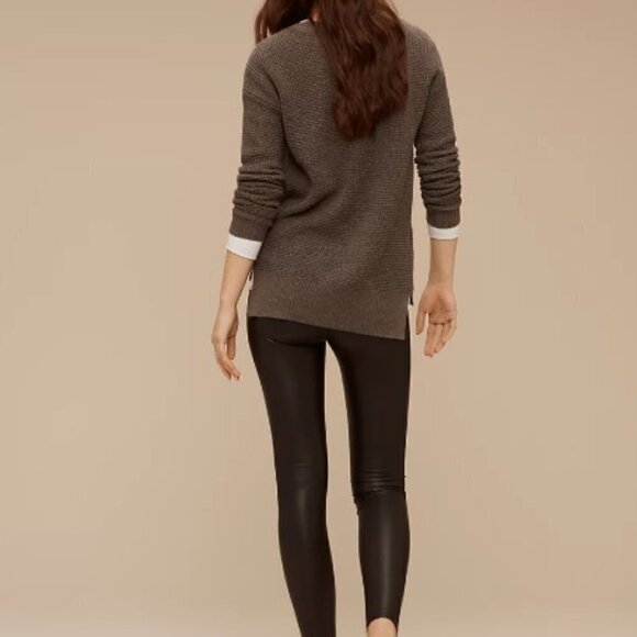 Wilfred Free | Daria Pant High-waisted Vegan Leather NWT - Picture 2 of 9